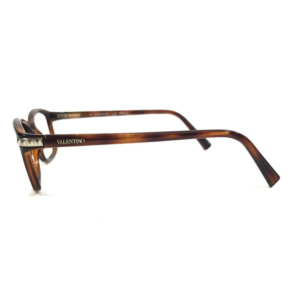 Valentino Eyeglasses Frames V2653 214 Tortoise Brown Cat Eye Full Rim 53-16-135